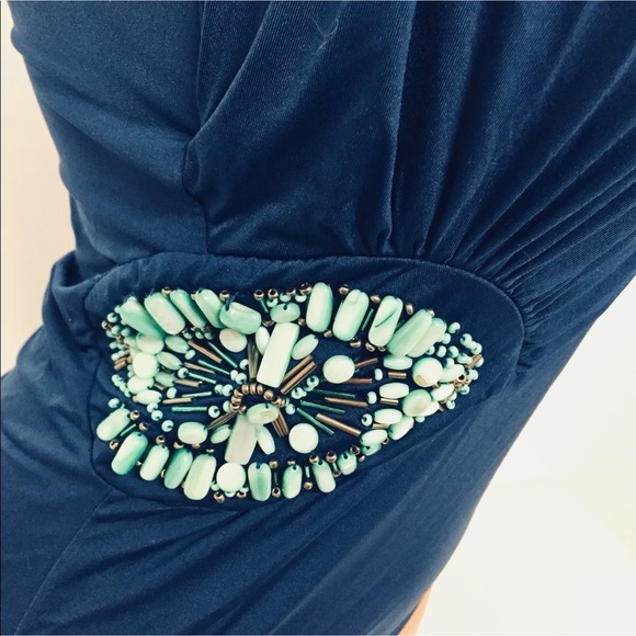 Badgley Mischka Beaded One Shoulder Swimsuit. NWOT - Picture 5 of 8